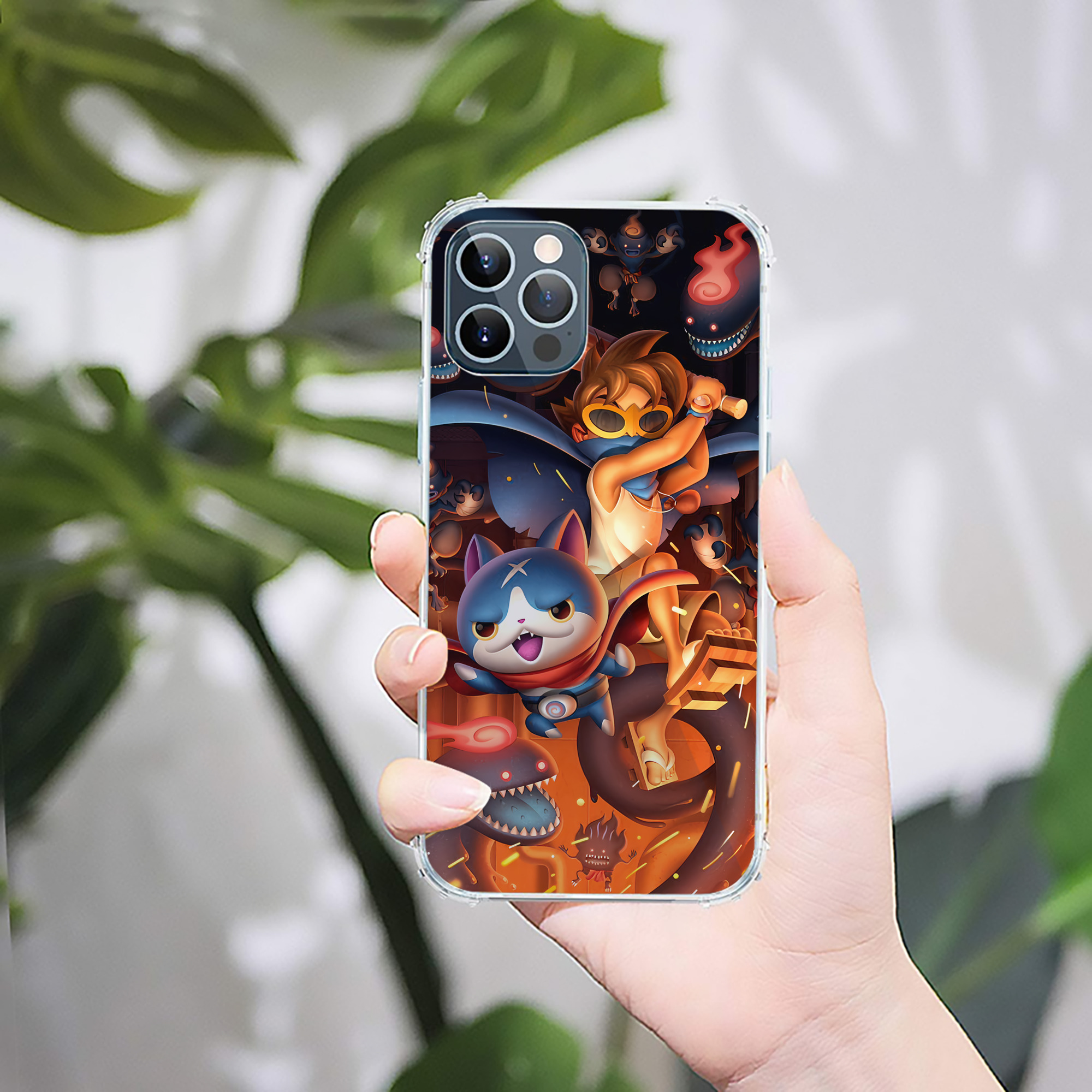 （画像用） 妖怪ウォッチ Yo-kai Watch 【iPhone 12シリーズ対応】透明スマホケース（クリアソフトケース）